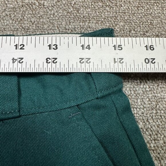 Dickies Classic Straight Leg Trouser Pants in Dark Emerald Green Size Womens 6 - Picture 2 of 5